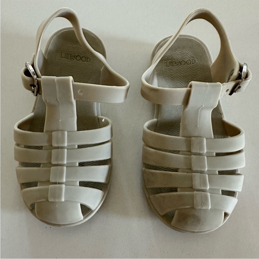 Kids Cream Sandals LIEWOOD Bre Jelly Beach Water Sandals girl size 8.5 toddler - Picture 2 of 7